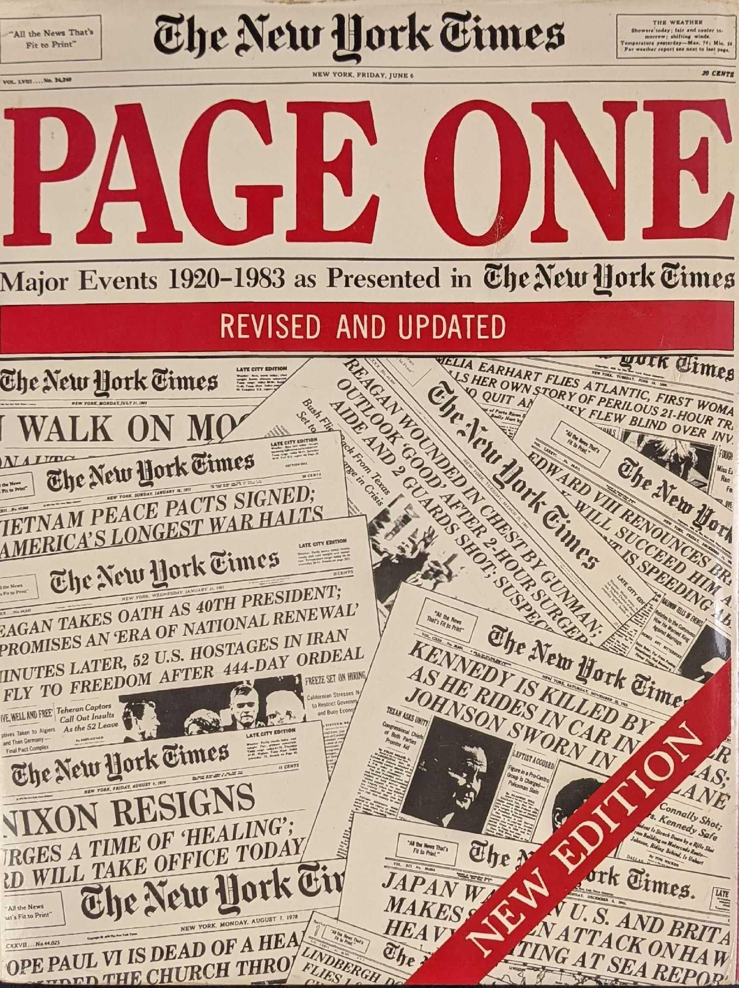 The New York Times Page One Hardcover New Edition (1 of 10)