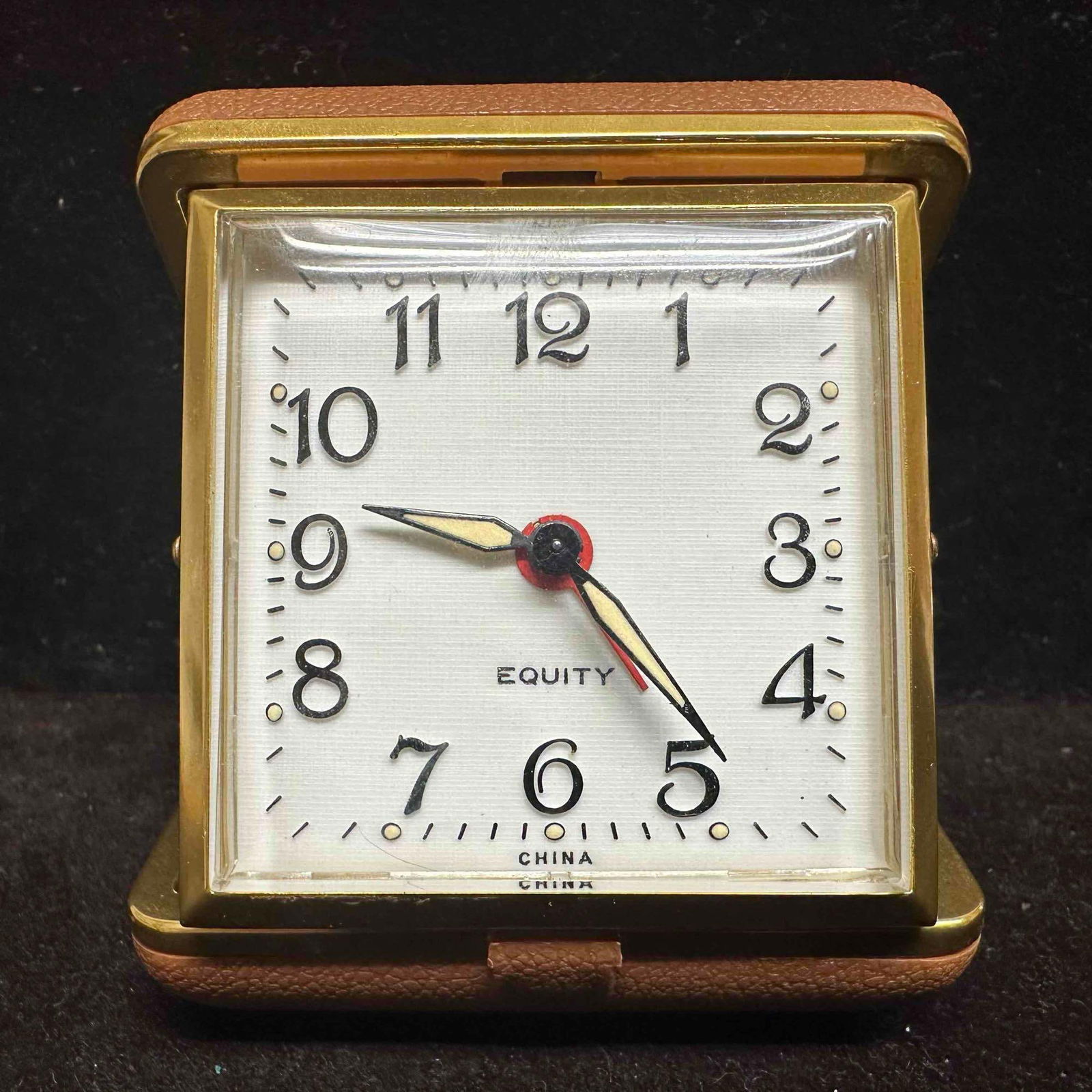 Equity Travel Alarm Clock Wind Up in Folding Case (1 of 8)