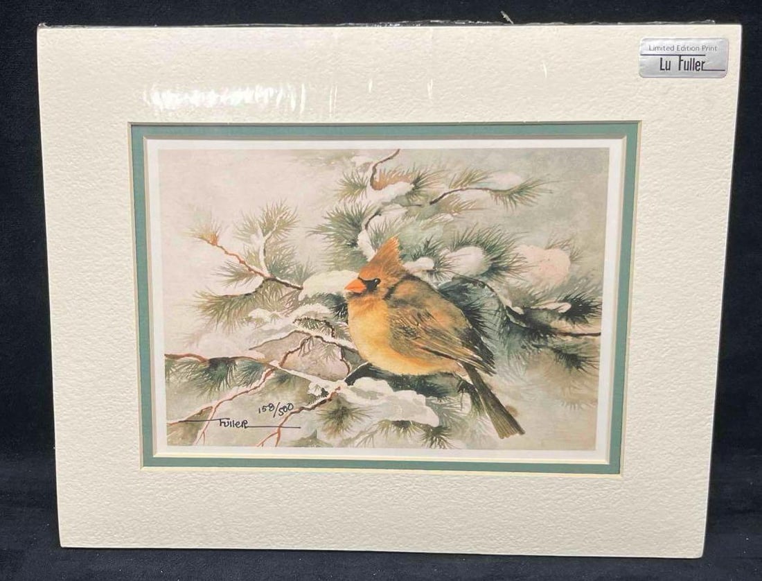 Limited Edition Print "Sitting Proud" By Lu Fuller 158/500: This lot contains a Limited Edition Print "Sitting Proud" By Lu Fuller 158/500. It is approx. 8" x 10". Total weight is 0.1lbs. Overall the limited edition print is in excellent pre owned condition