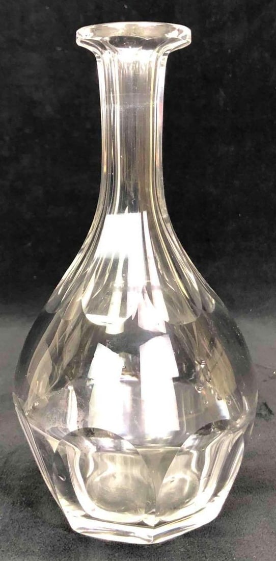 Crystal Decanter Missing Stopper - 2