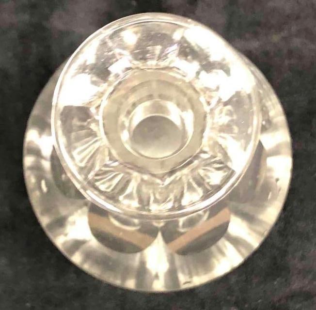 Crystal Decanter Missing Stopper - 6