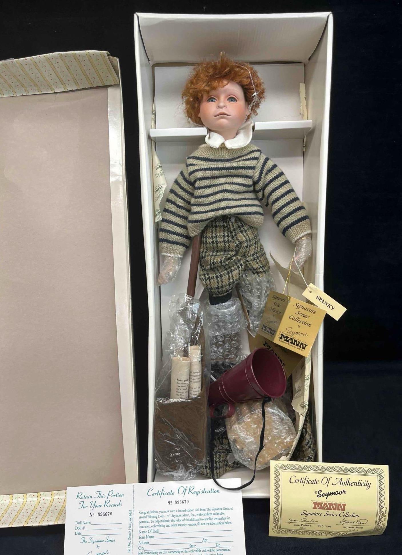Limited Edition Connoisseur Collection Doll Spanky From Seymour Mann With COA (1 of 8)