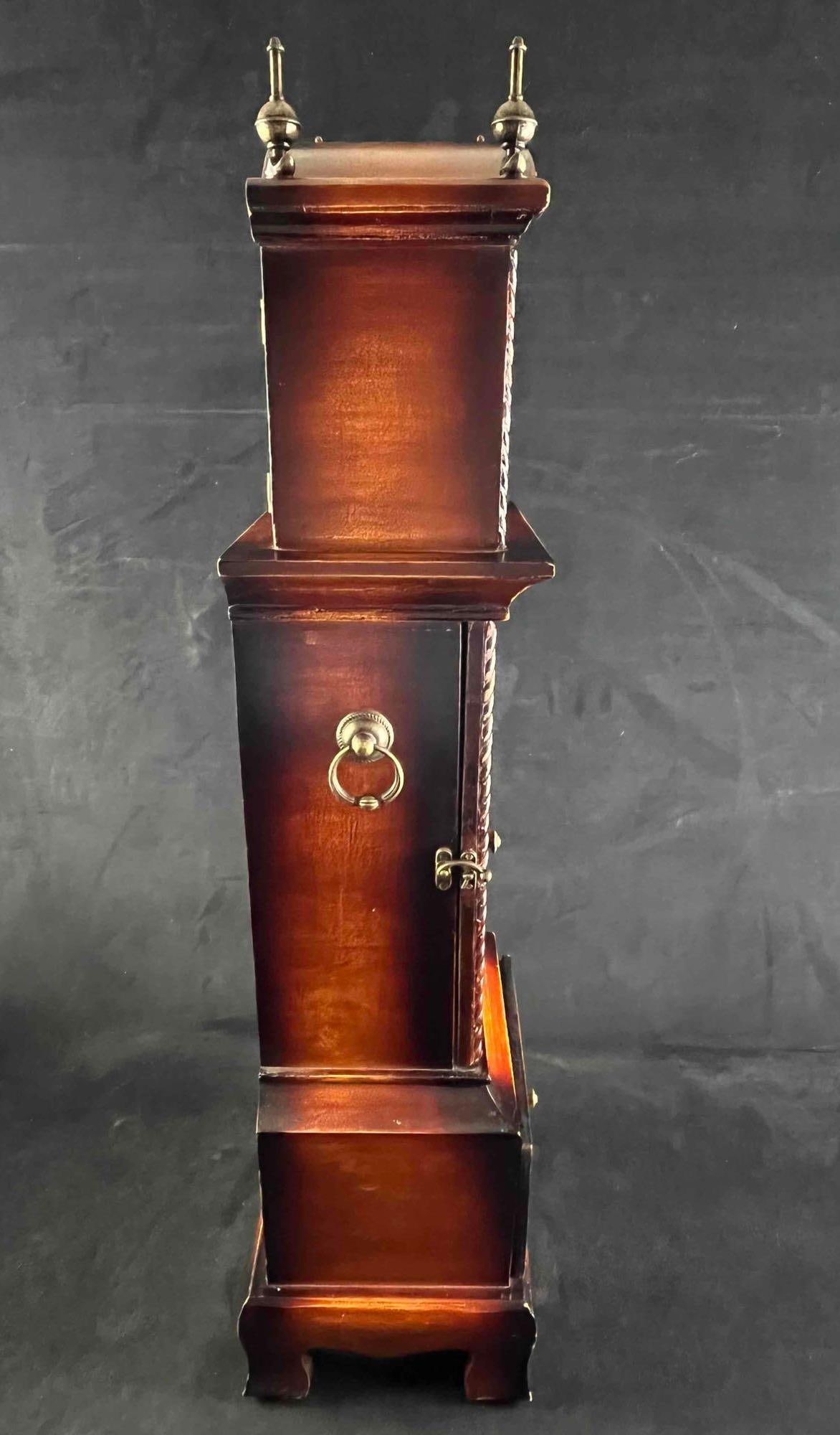 Wooden Clock With Storage - 2