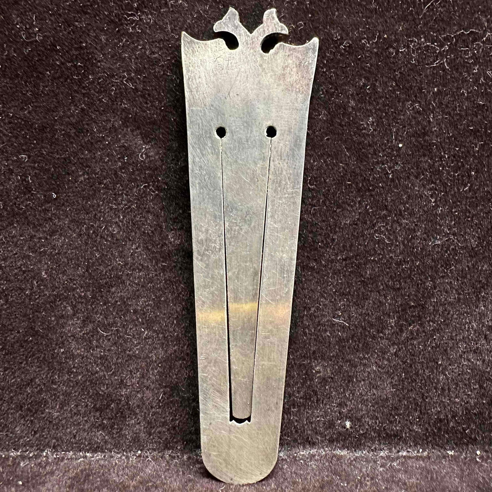 Double Headed Eagle Emblem Sterling Silver Bookmark - 2