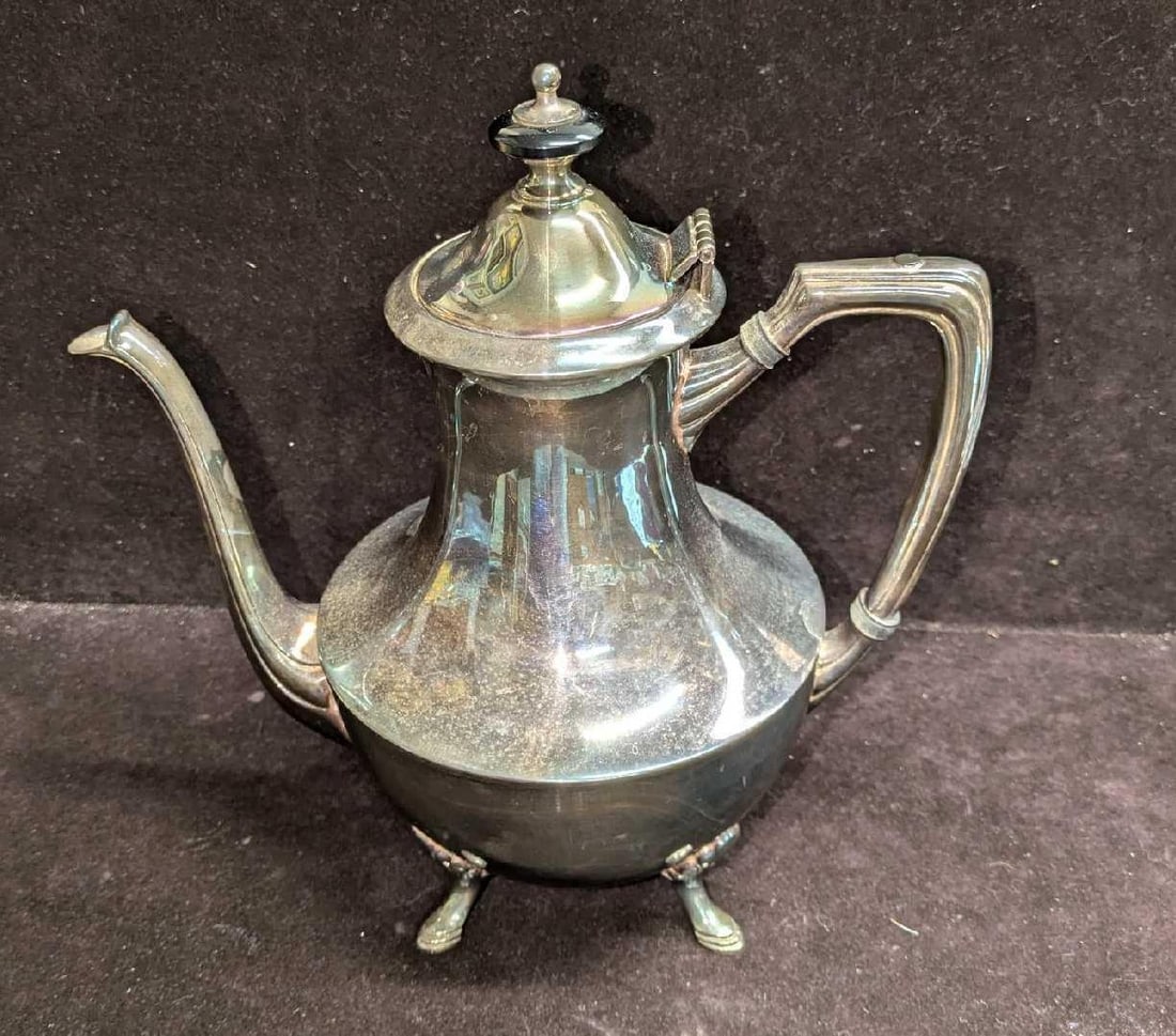 Vintage Crescent Silver Plate Tea Pot (1 of 8)