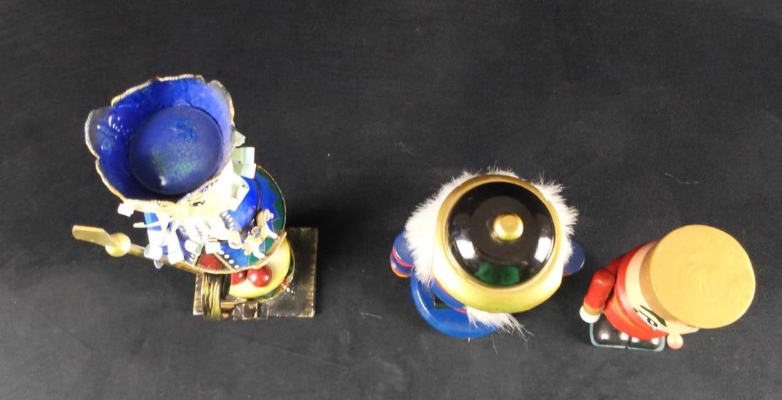Three Battledamaged Wooden Tin Nutcrackers - 8