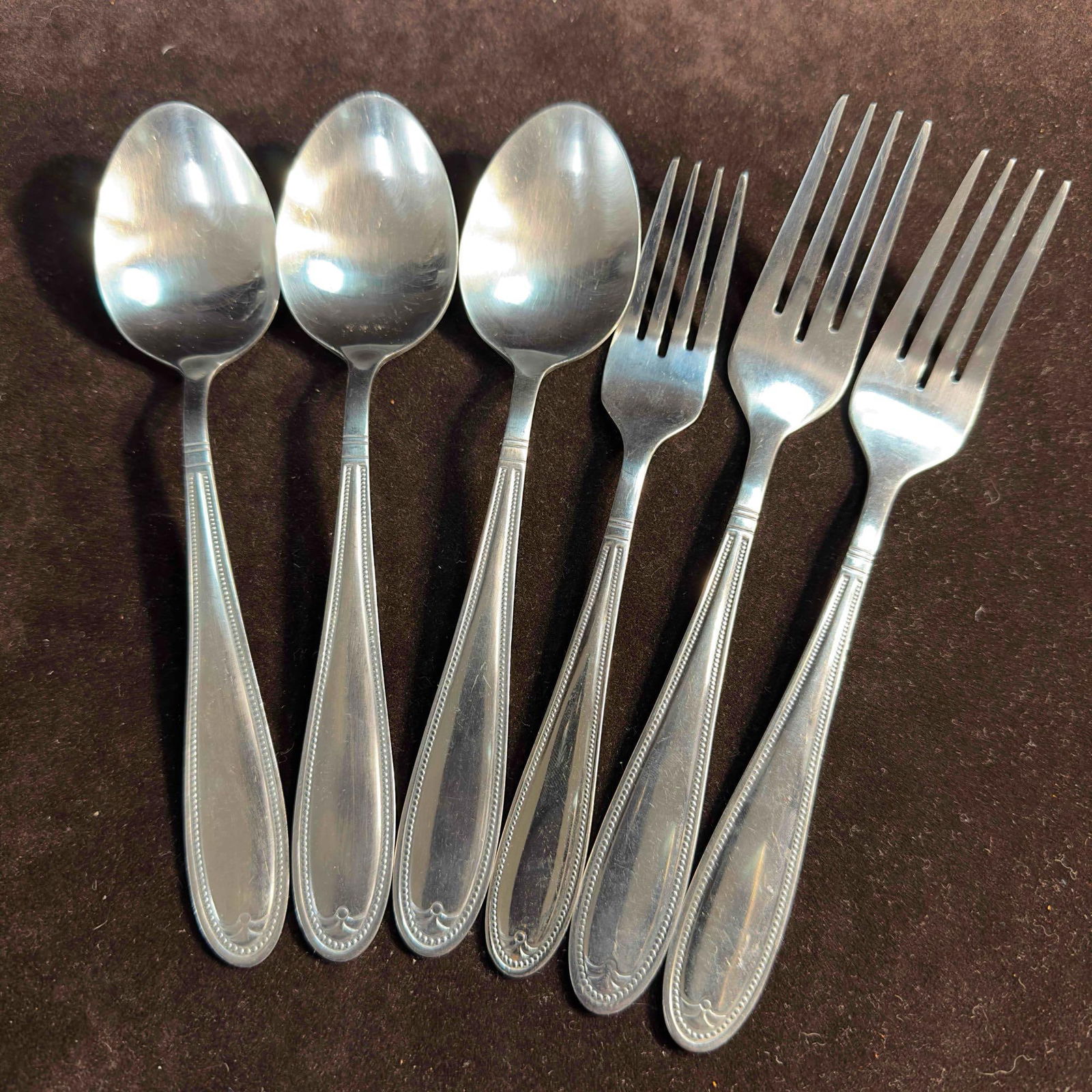 Cambridge Stainless Steel Silverware Flatware 6 Piece (1 of 5)