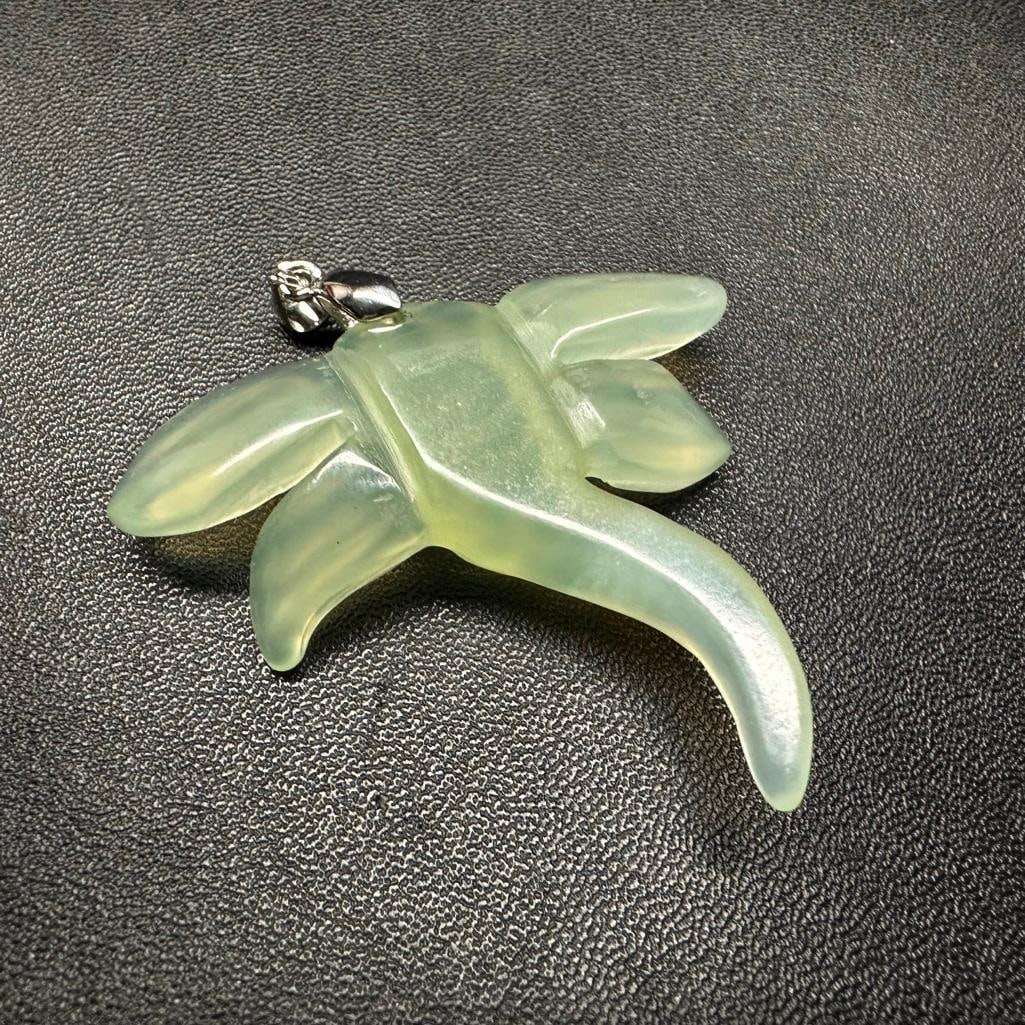 Jade Dragonfly Pendant - 2
