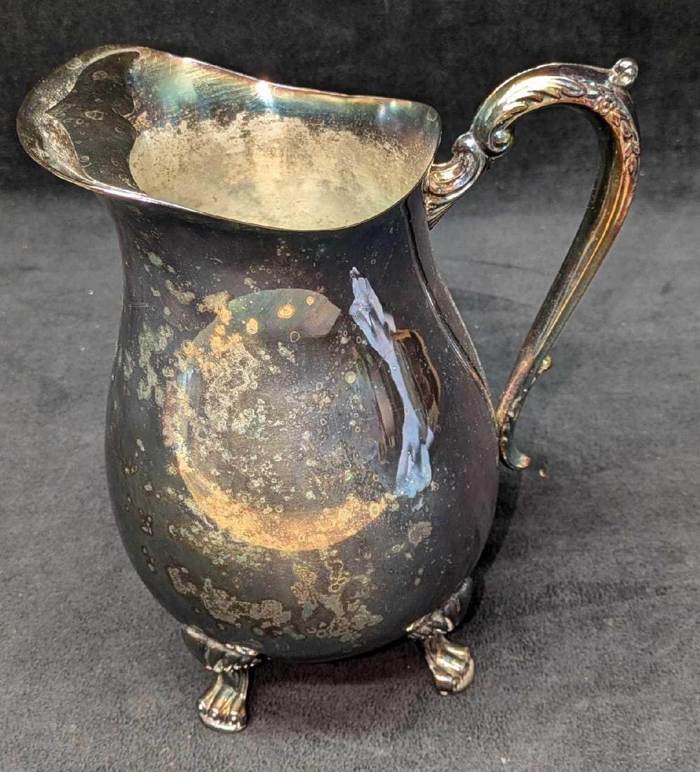 Vintage F.B. Rogers Silver Plated Footed Water Pitcher (1 of 7)