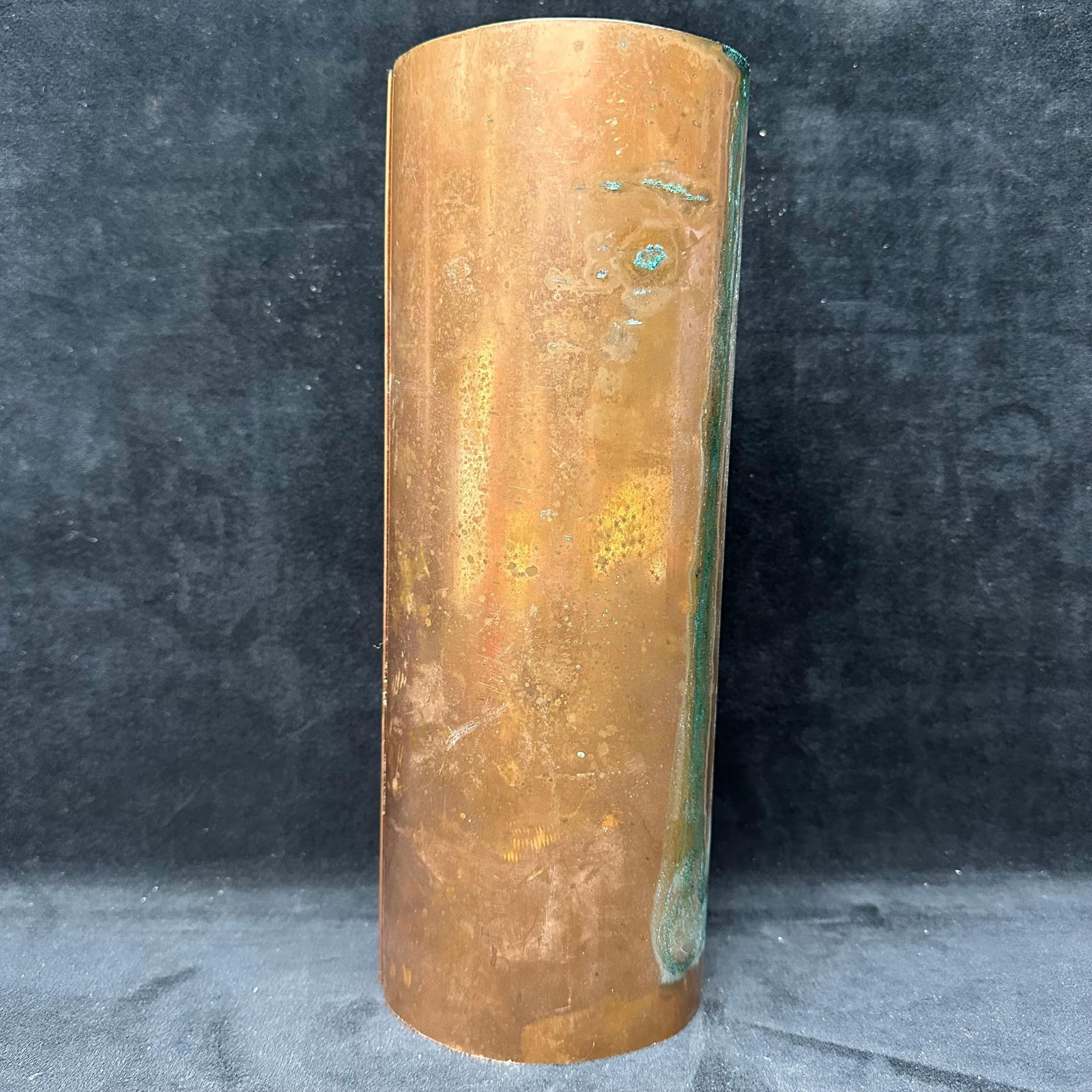 Copper Cylindrical Form Architectural Salvage Scrap Tube Hollow Cylinder (1 of 5)