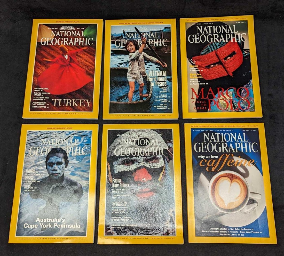 6 1980s 1990s 2000s National Geographic Magazines NGI (1 of 8)