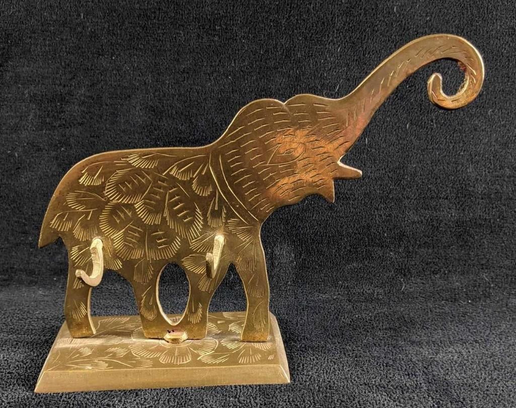 Brass Elephant Wall Hooks India (1 of 5)