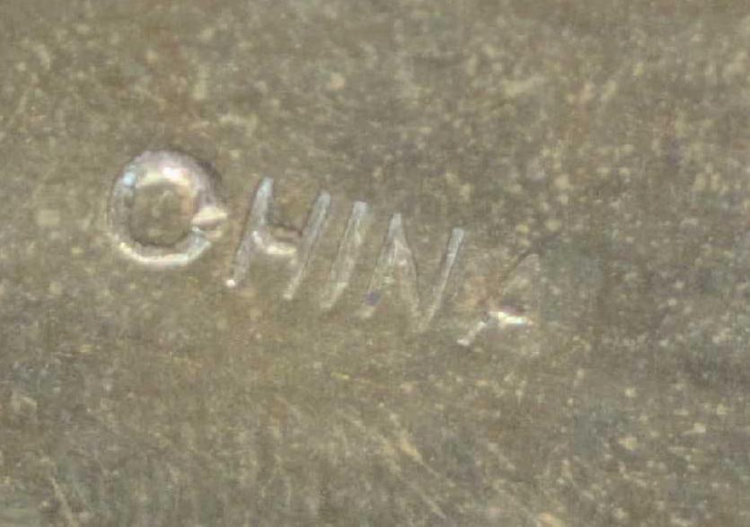 Brass Serving Tray Etched Dragon with Scalloped Edges - 3