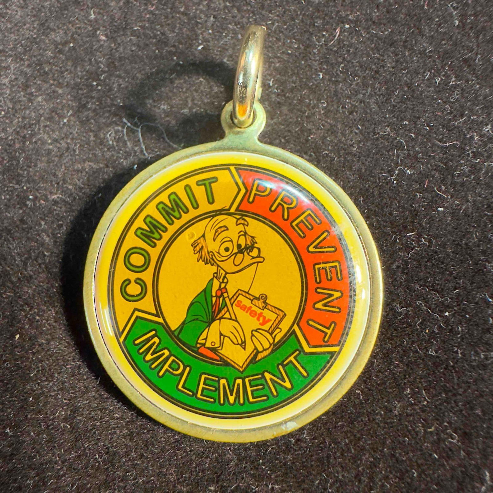 Disney Commit Prevent Implement Von Drake Safety Keychain Dangle
