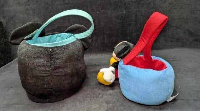 2 Disney Mickey Mouse Plush Baskets - 3