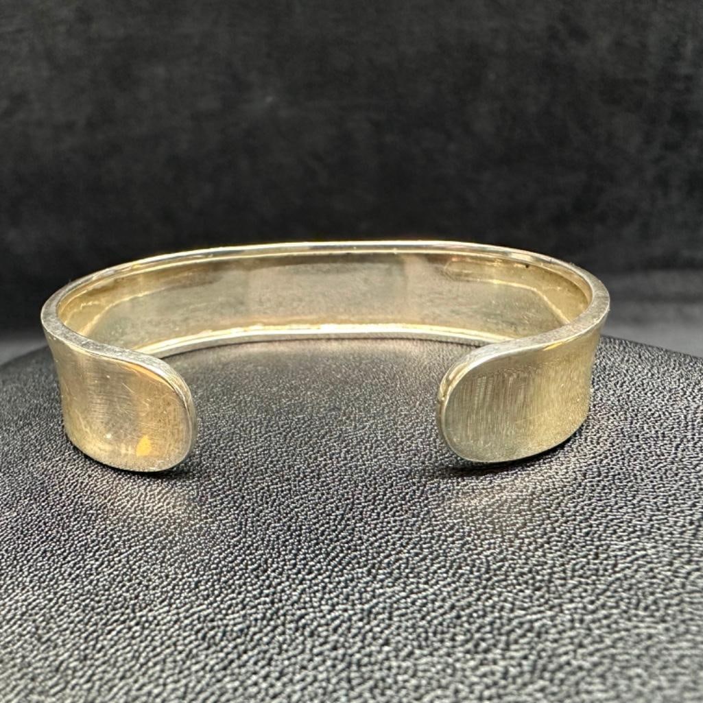 Sterling Enamel Adjustable Cuff Bracelet - 2