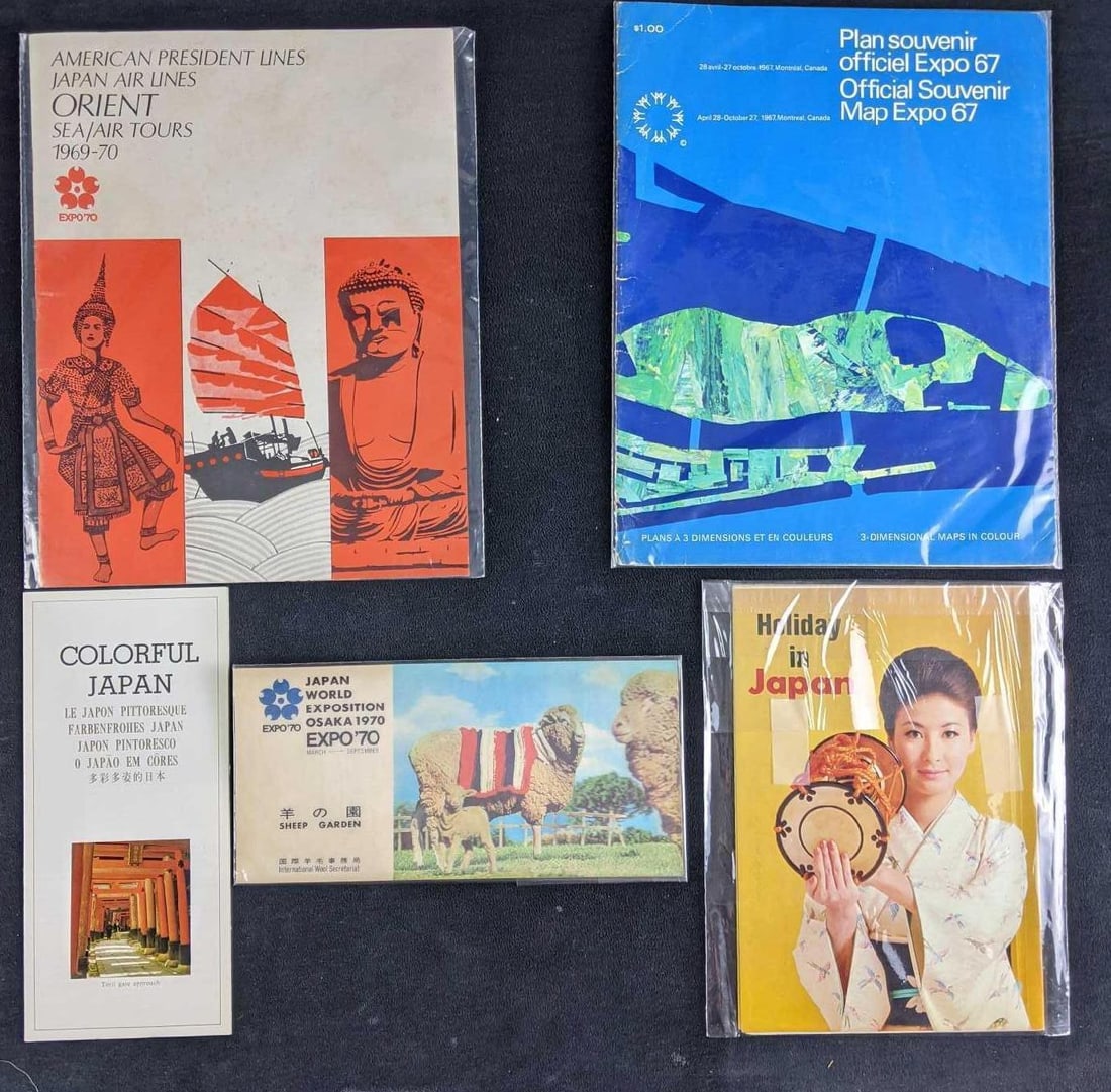 Japan World's Far 1967-1970 Pamphlets and Souvenir Books (1 of 9)