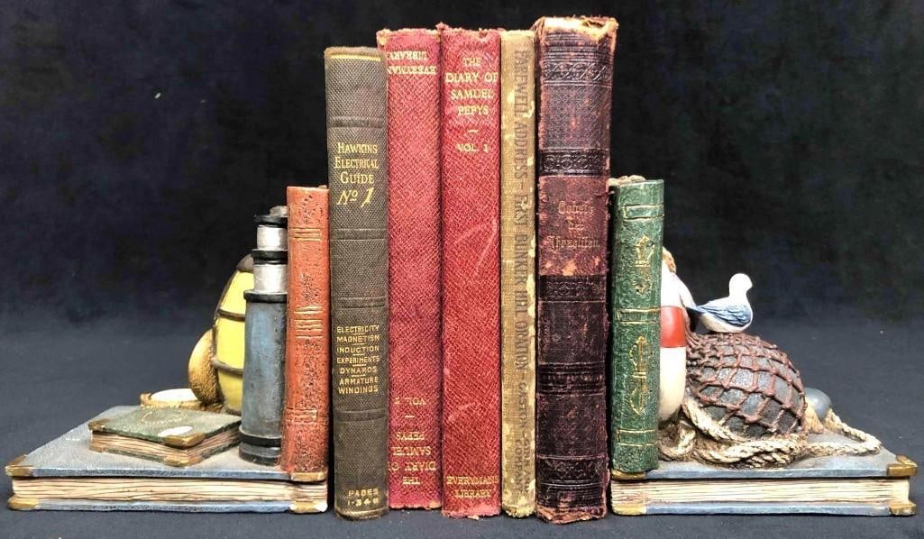 Vintage Beach Theme Book Ends - 6