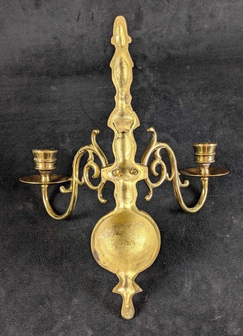 Gold Toned Wall Sconce - 2