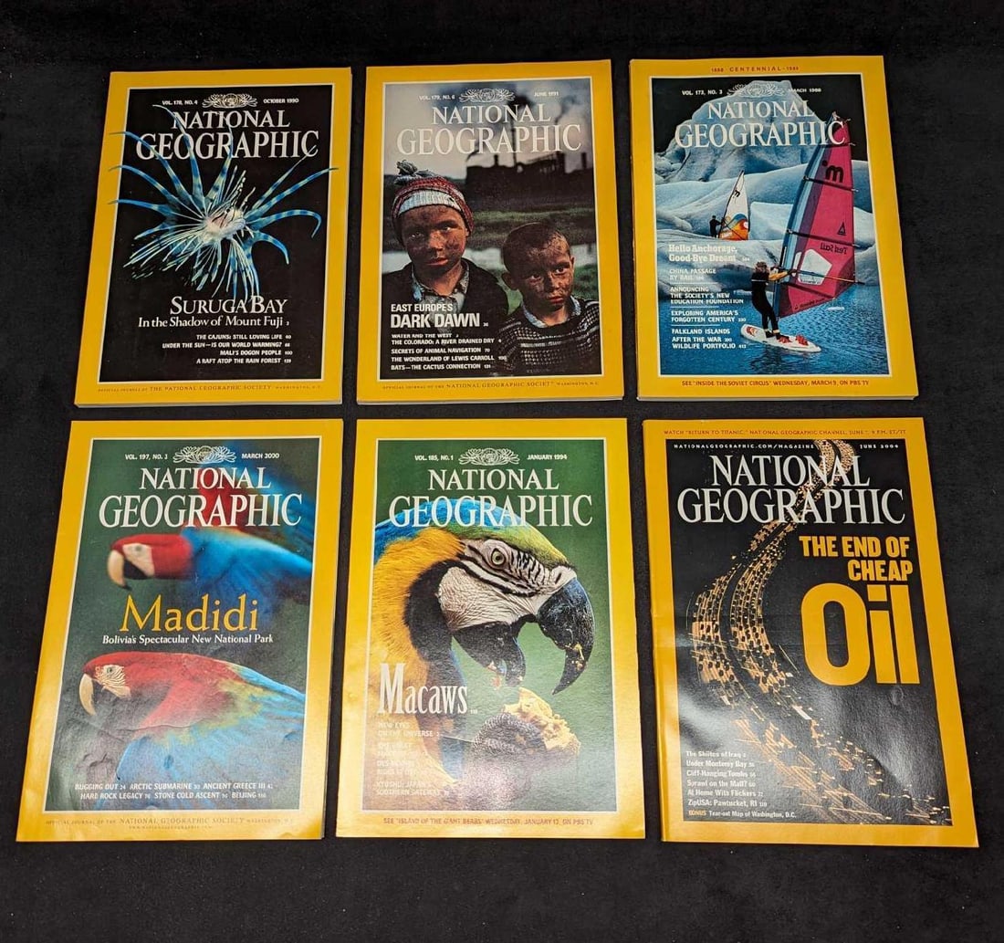 6 1980s 1990s 2000s National Geographic Magazines M (1 of 10)