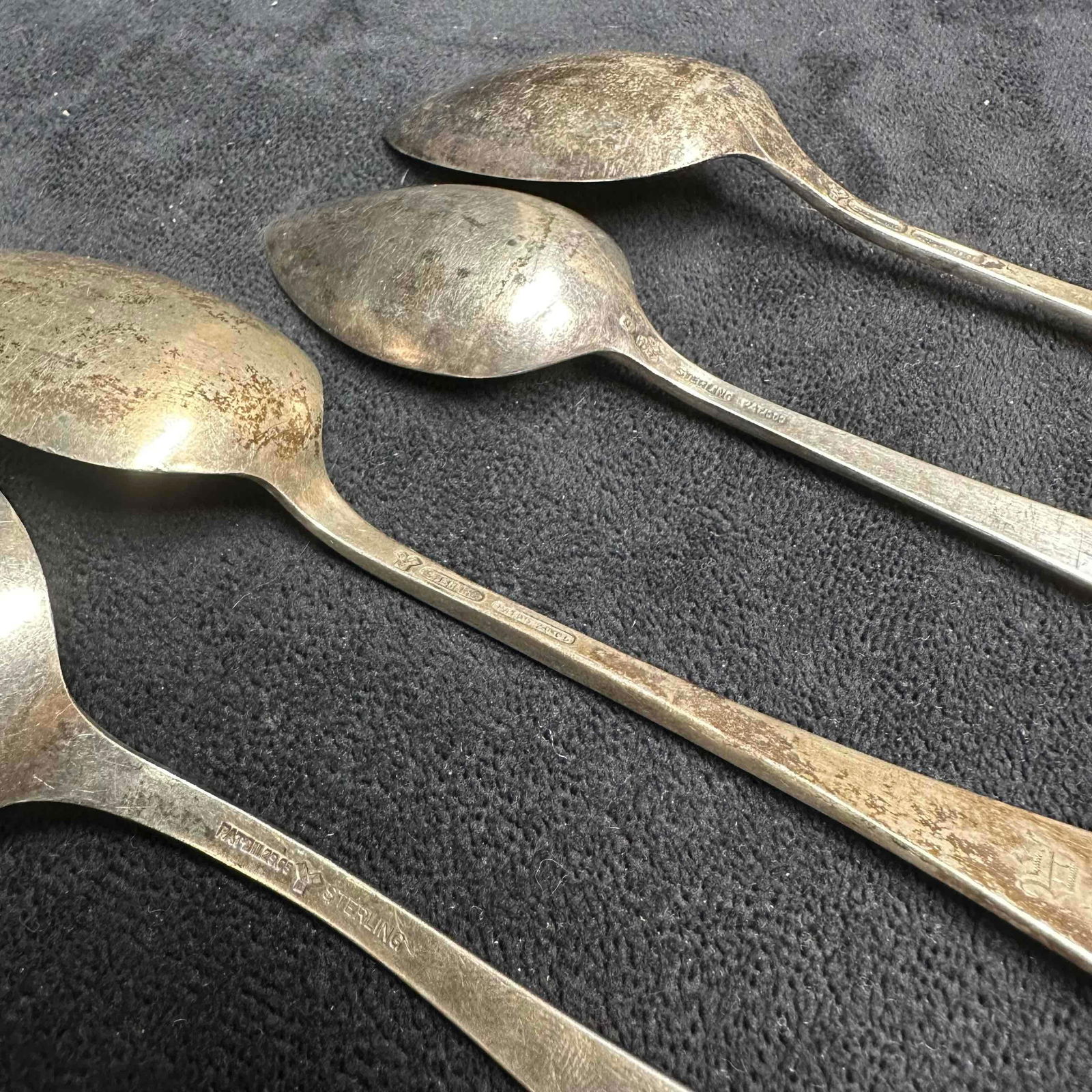 Sterling Silverware Spoon Set Eight Spoons 925 - 6