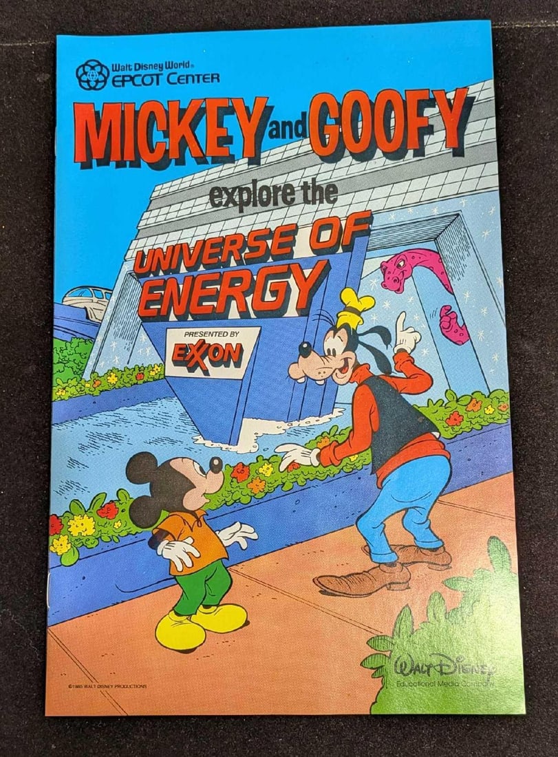 Disney Epcot Mickey Explore The Universe Of Energy B: Disney Epcot Mickey Explore The Universe Of Energy B. Walt Disney World: Epcot Center: Mickey And Goofy Explore The Universe Of Energy. Published by Walt Disney Products in 1985. The comic is approxim