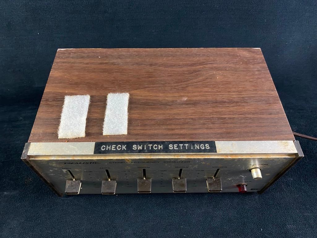 Vintage Realistic Stereo Frequency Equalizer - 3