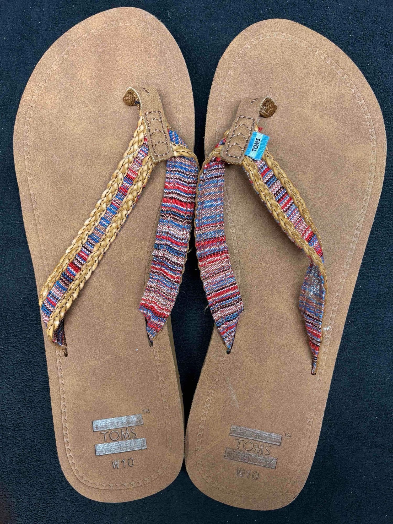 Multicolored Moccasins and Tom Flip Flops Bundle - 3