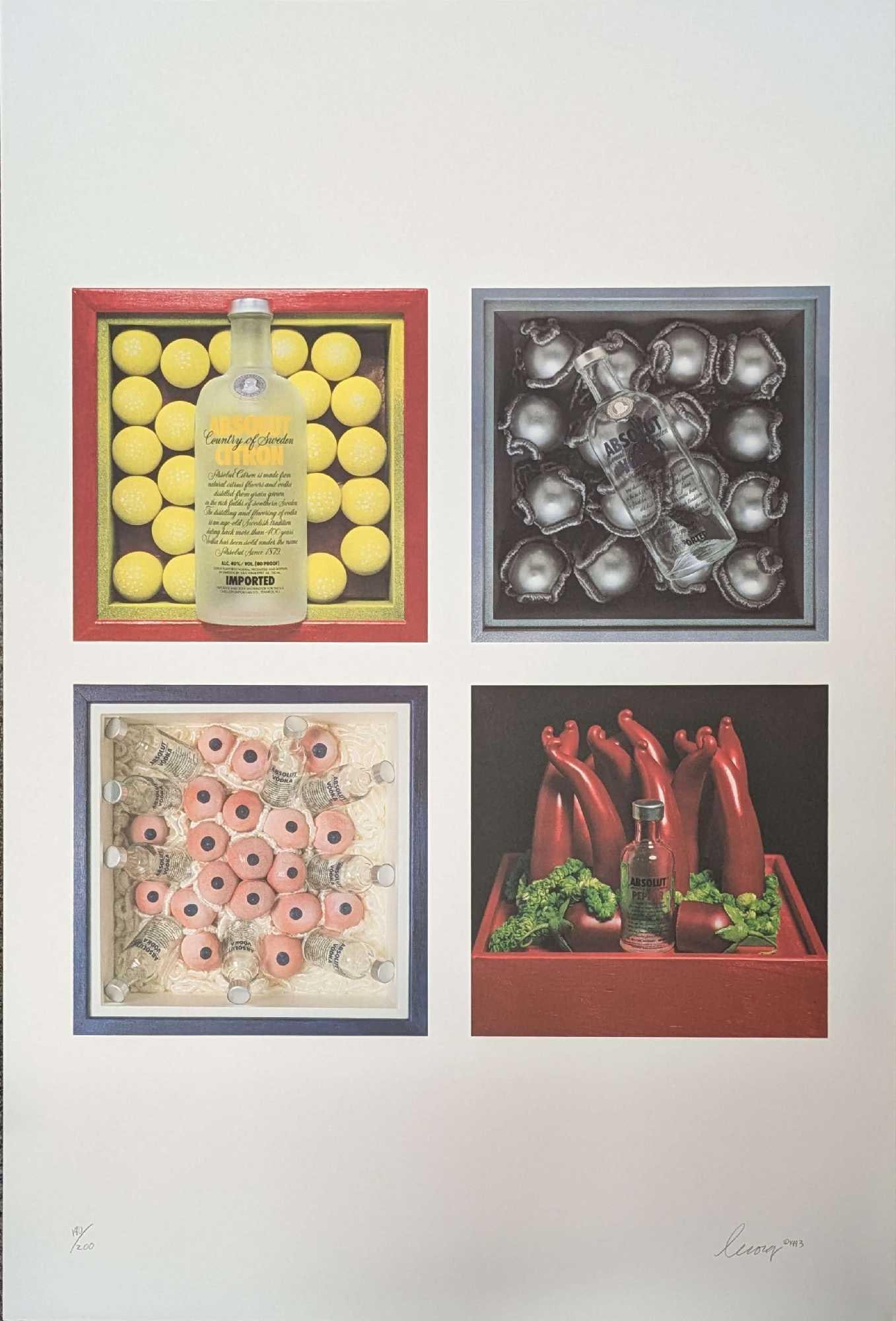 S&N Absolut Vodka - Absolut Le Cocq Karen La Cocq Print #180: S&N Absolut Vodka - Absolut Le Cocq Karen La Cocq Print #180. This lithograph is #180 out of #200. The print is approx 26" x 39" and it weighs 0.18lb.