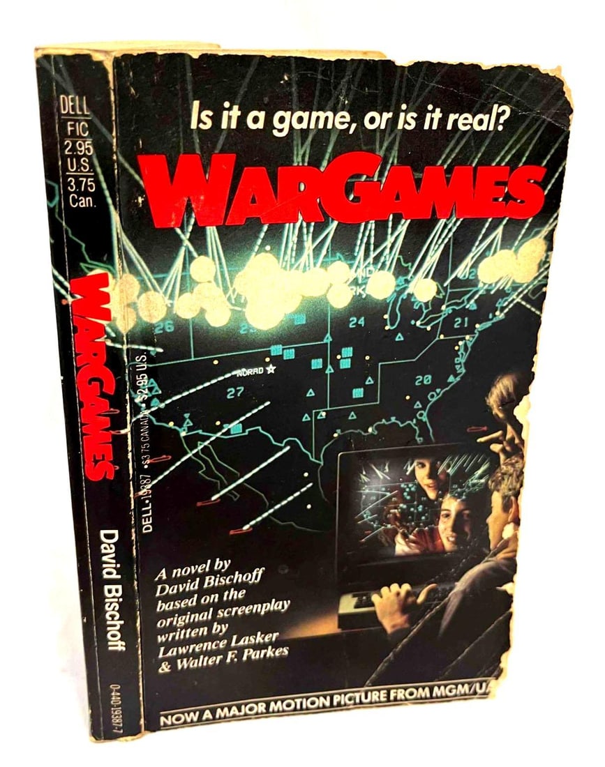 War Games By David Bischoff 1983 Book Club Edition: This lot contains War Games By David Bischoff 1983. It is approx 7" x 4 1/4" and it weighs about 0.2lbs. Overall the Book is in good used condition with some light wear from use over time.