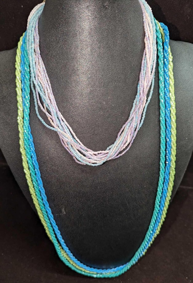 3 Long Nolan Miller Colorful Bead & Multi-Strand Necklaces (1 of 7)