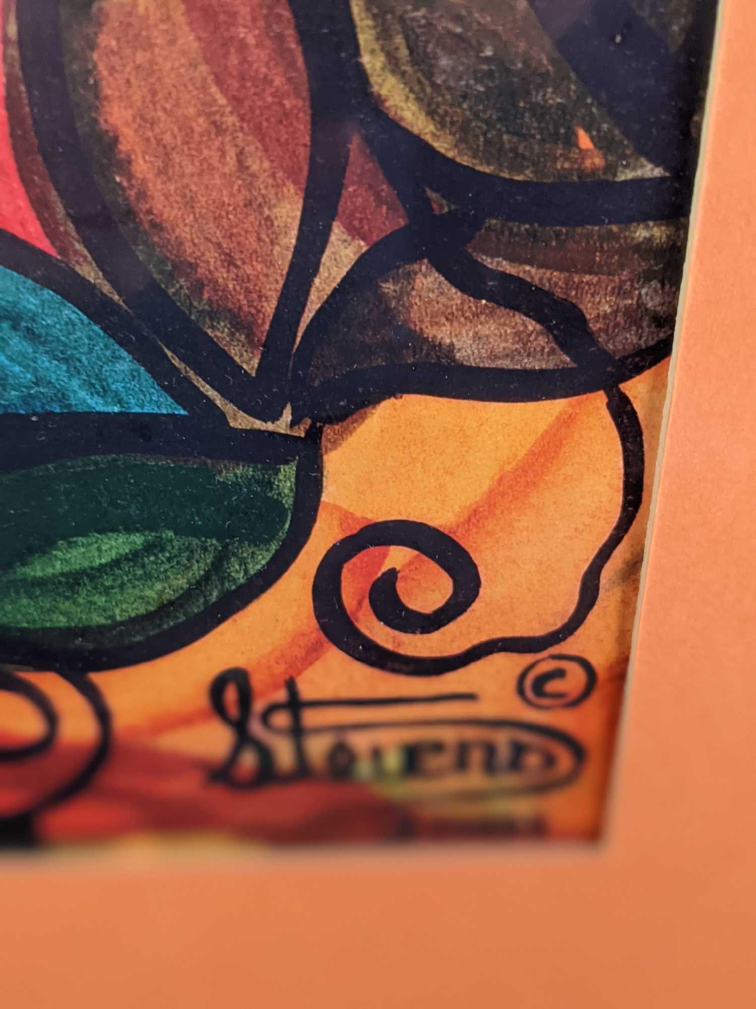 Larry Stevens Framed Offset Lithograph Adam - 3