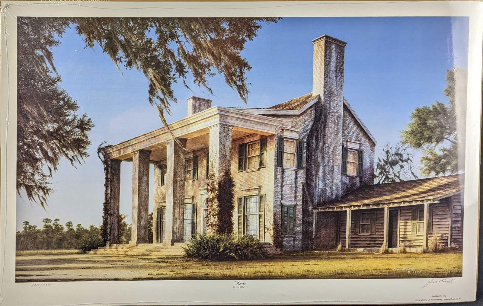 Sold Out Jim Booth LE Tara Gone With The Wind Print: Sold Out Jim Booth Limited Edition "Tara" "Gone With The Wind" Lithograph Print. This is one of Jim's most famous productions and is highly collectible and hard to find. This