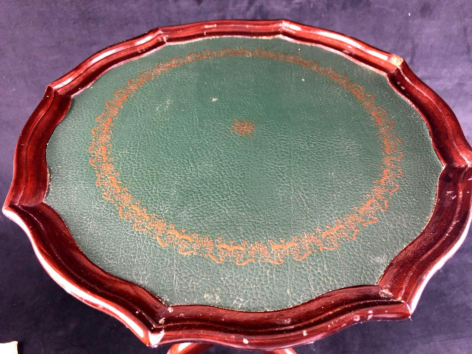 Small Bombay Wood Side Table - 3