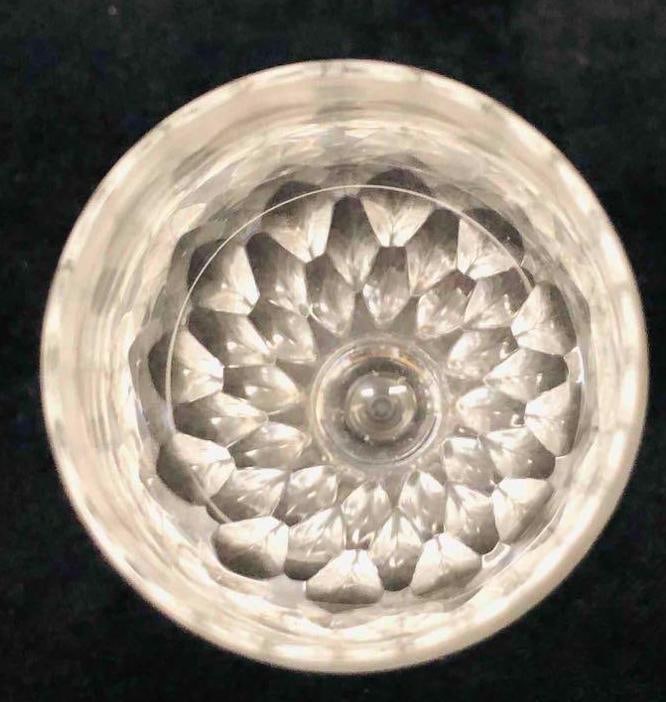 6 Mini Crystal Wine Glasses - 10