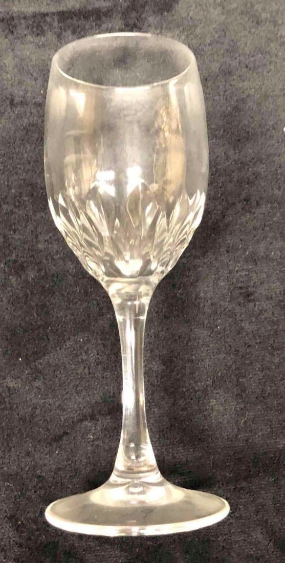 6 Mini Crystal Wine Glasses - 7