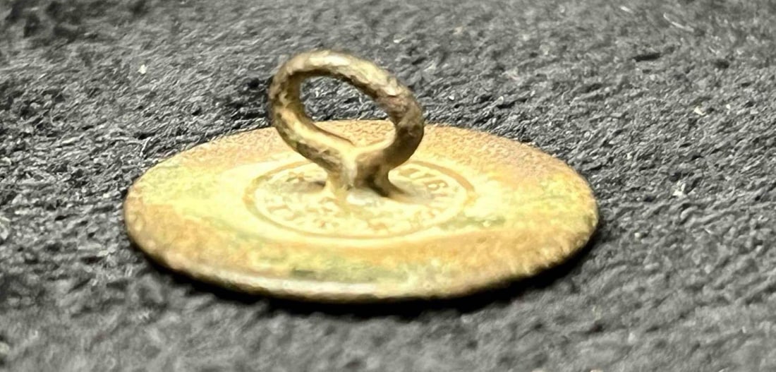 1860's Confederate Button, Marked Double ILT - 3