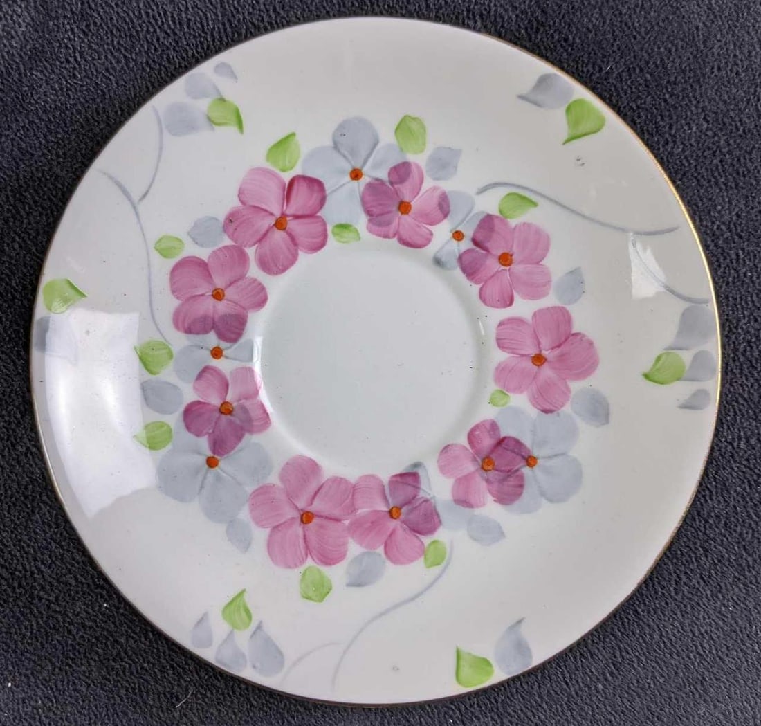 Assorted Bone China Saucers Small Plates - 2