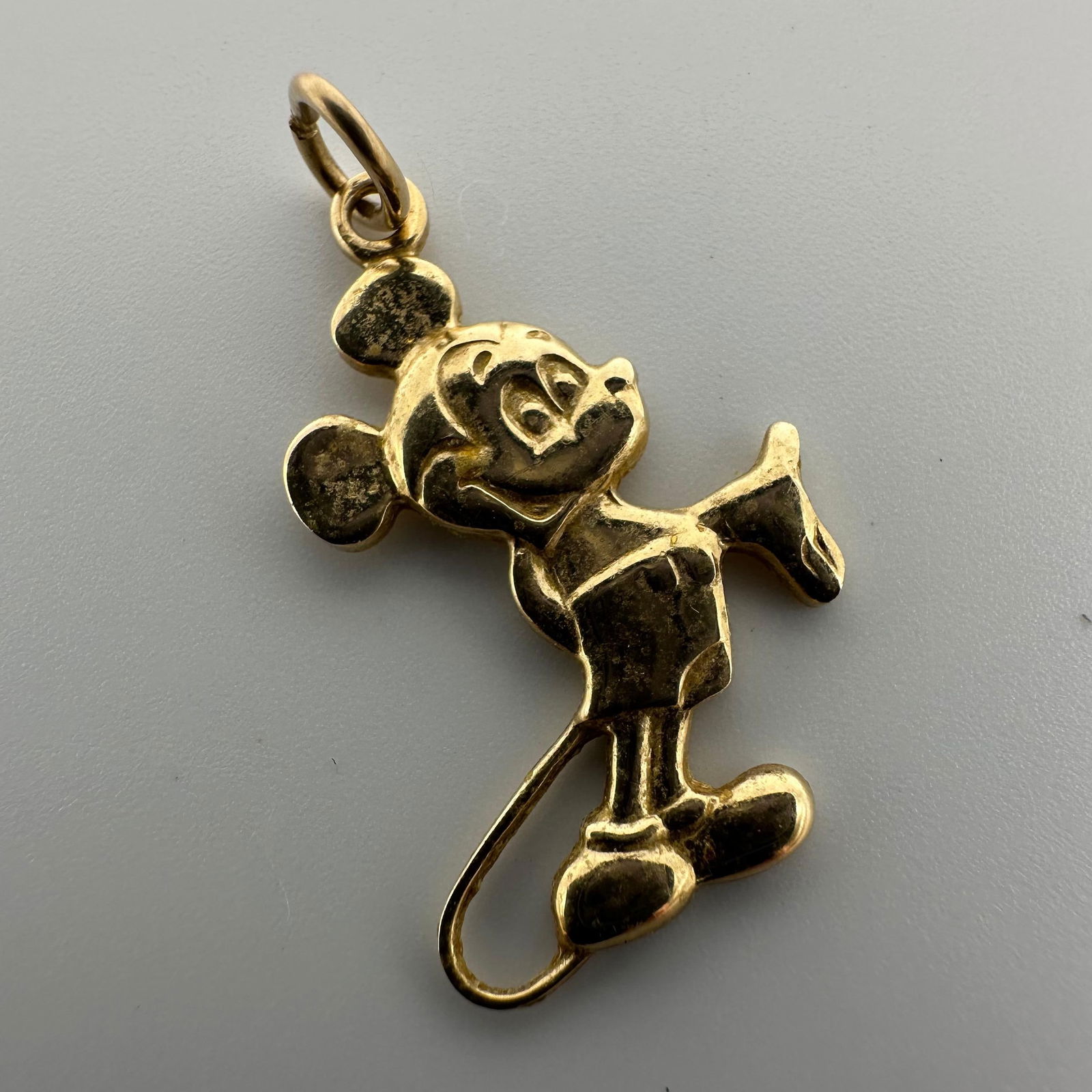 Disney 14K Gold Mickey Mouse Charm Pendant A W78: This item is in good pre-owned, previously used/displayed condition with noticeable light wear and surface scratches. Please reference all photos for full details. This piece of jewelry has been teste