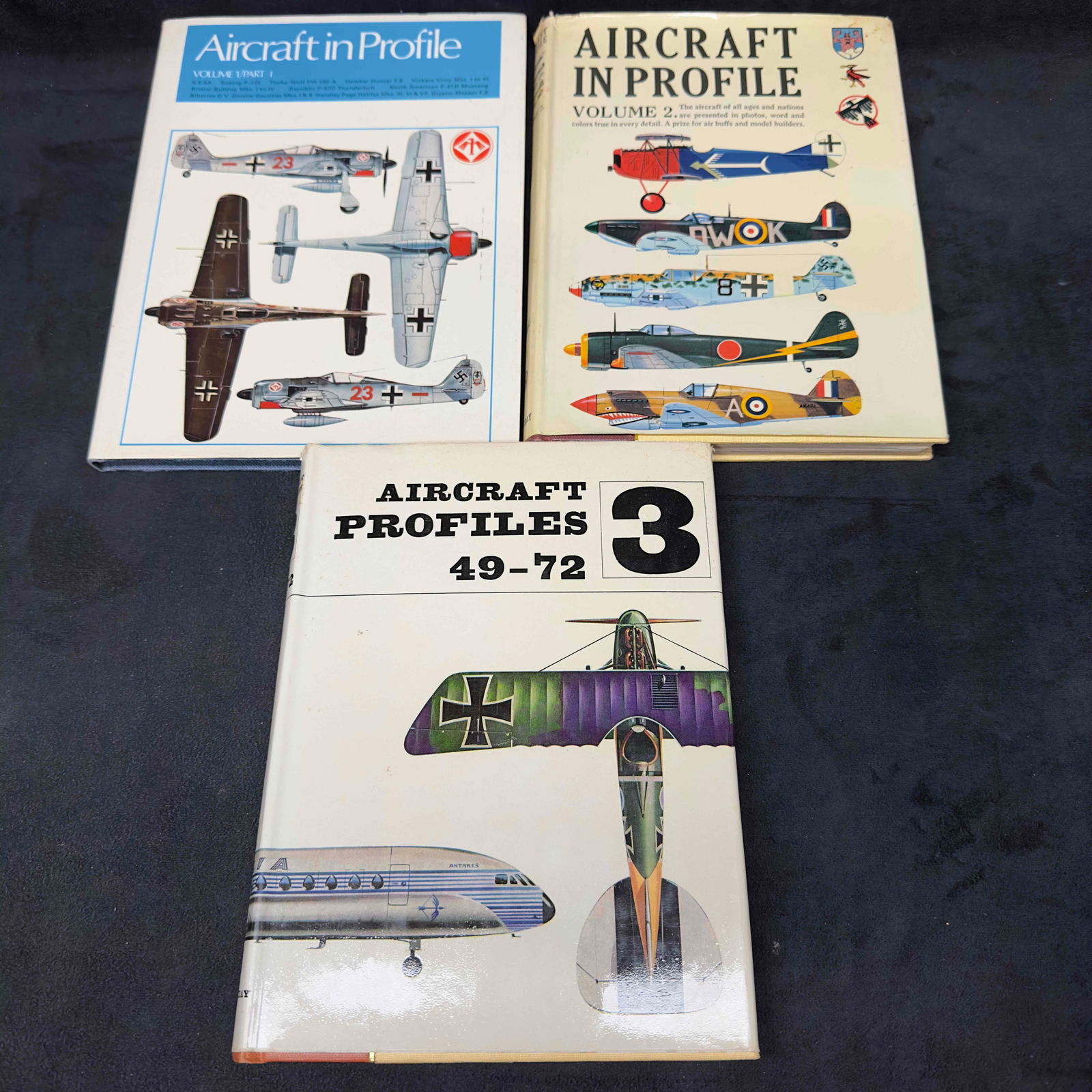 Aircraft In Profile Volume 1-3 Aircraft Profiles 49-72 Set Collection Lot of 3 Three Hardcover Books (1 of 7)
