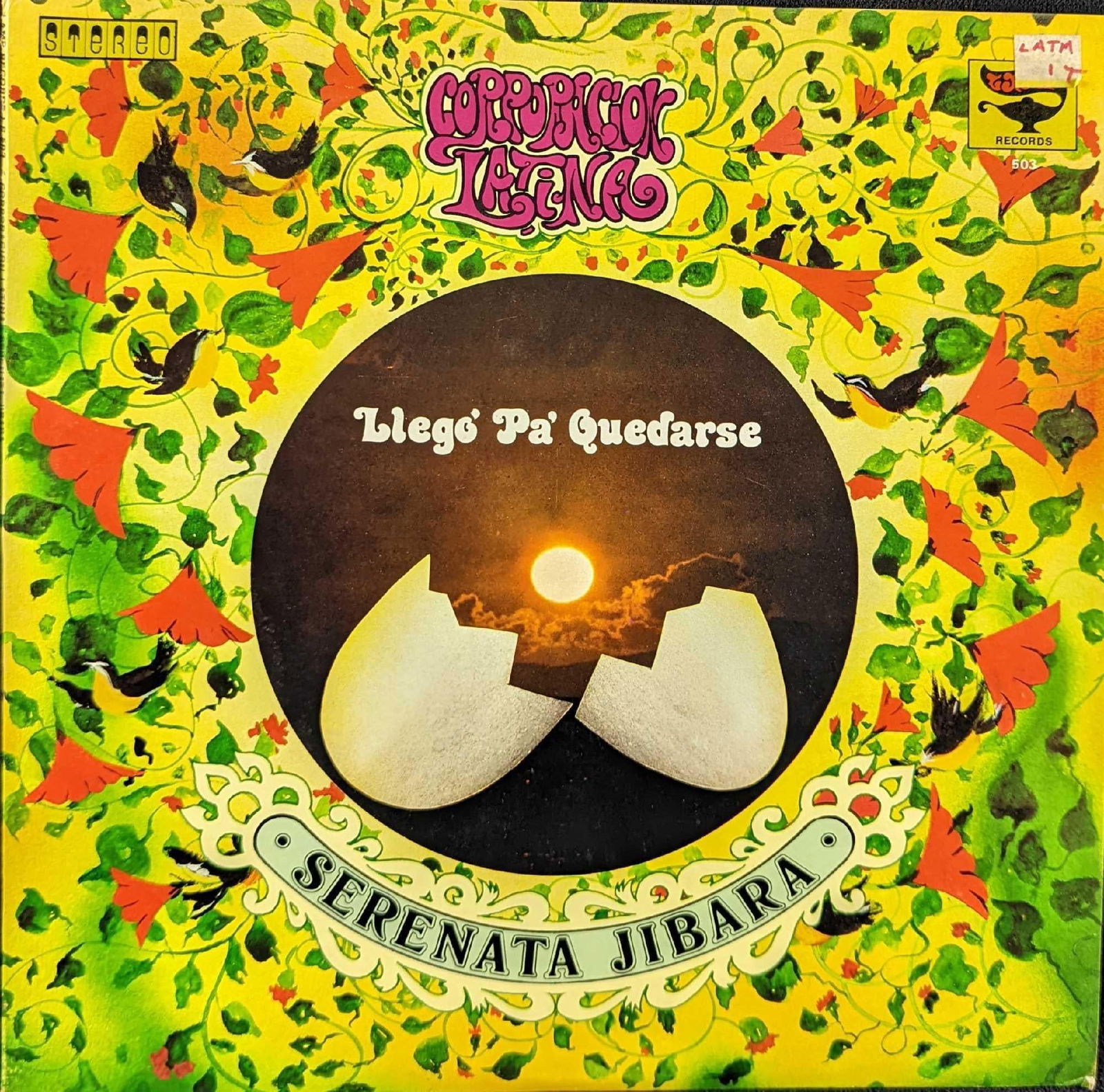 Corporacion Latina – Llego' Pa' Quedarse Latin Music: Corporacion Latina – Llego' Pa' Quedarse. This was released by Lamp Records in 1977. The LP is approx 12 3/8" x 12 1/4" and it weighs 0.55lb. The jacket has some shelf-wear and the record is in a go