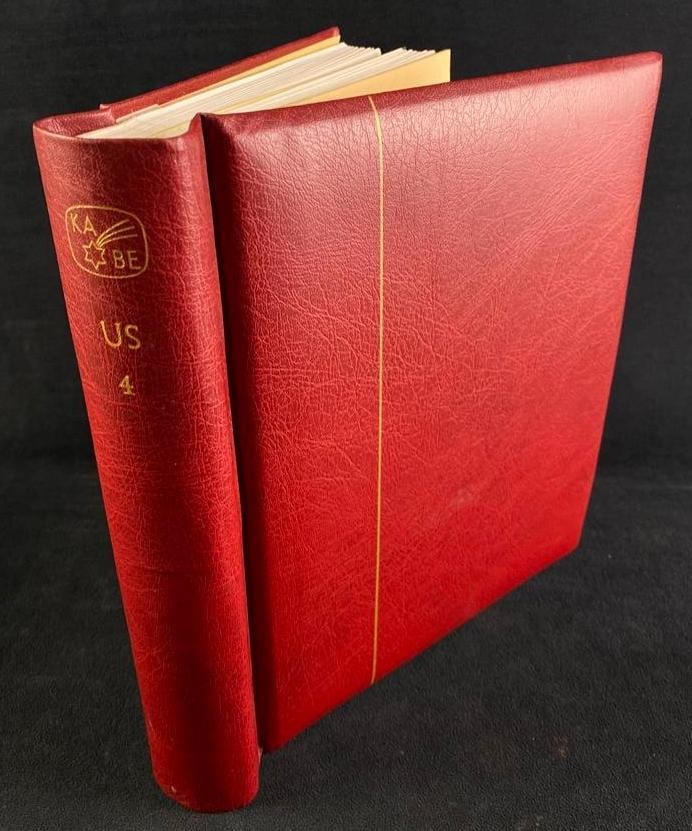 Kabe Book of US Stamps 1994-1999: Kabe Book of US Stamps 1994-1999 Collection of US stamps from 1994 to 1999, in a Kabe collecting book with illustrated hingeless spots for the different stamps. There are very few empty slots,