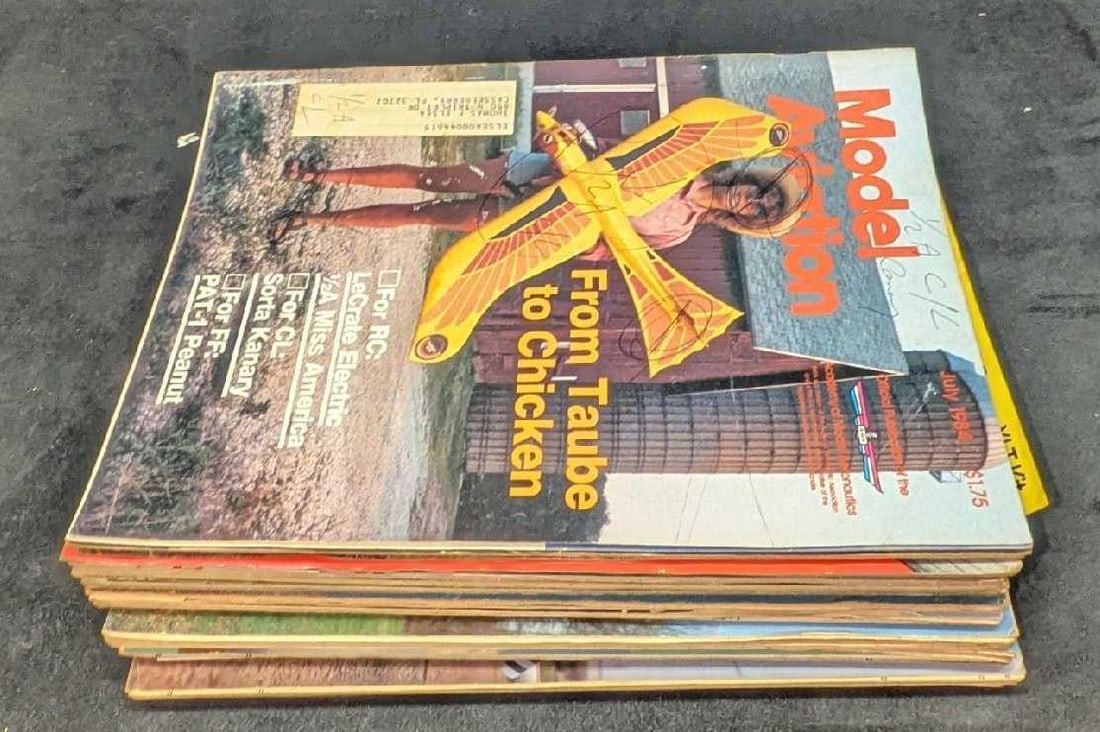 12 Vintage Model Aviation Magazines 1980s - 3