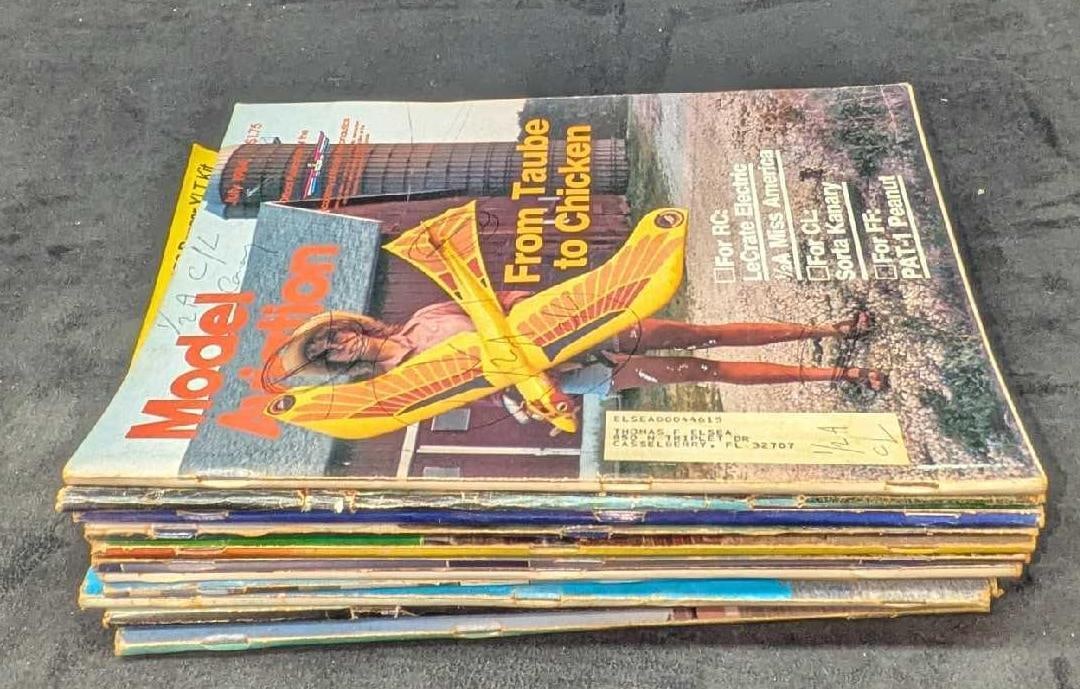 12 Vintage Model Aviation Magazines 1980s - 4
