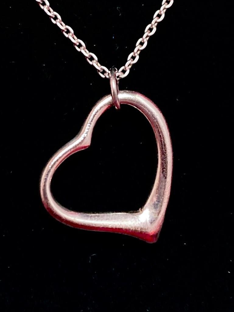 Sterling Silver Loop Heart Pendant - 2
