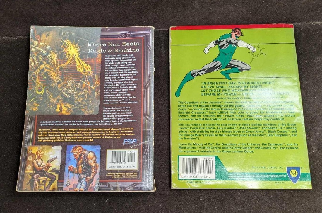 RPGS Shadowrun 3rd Edition And Green Lantern Roleplaying Reference - 2