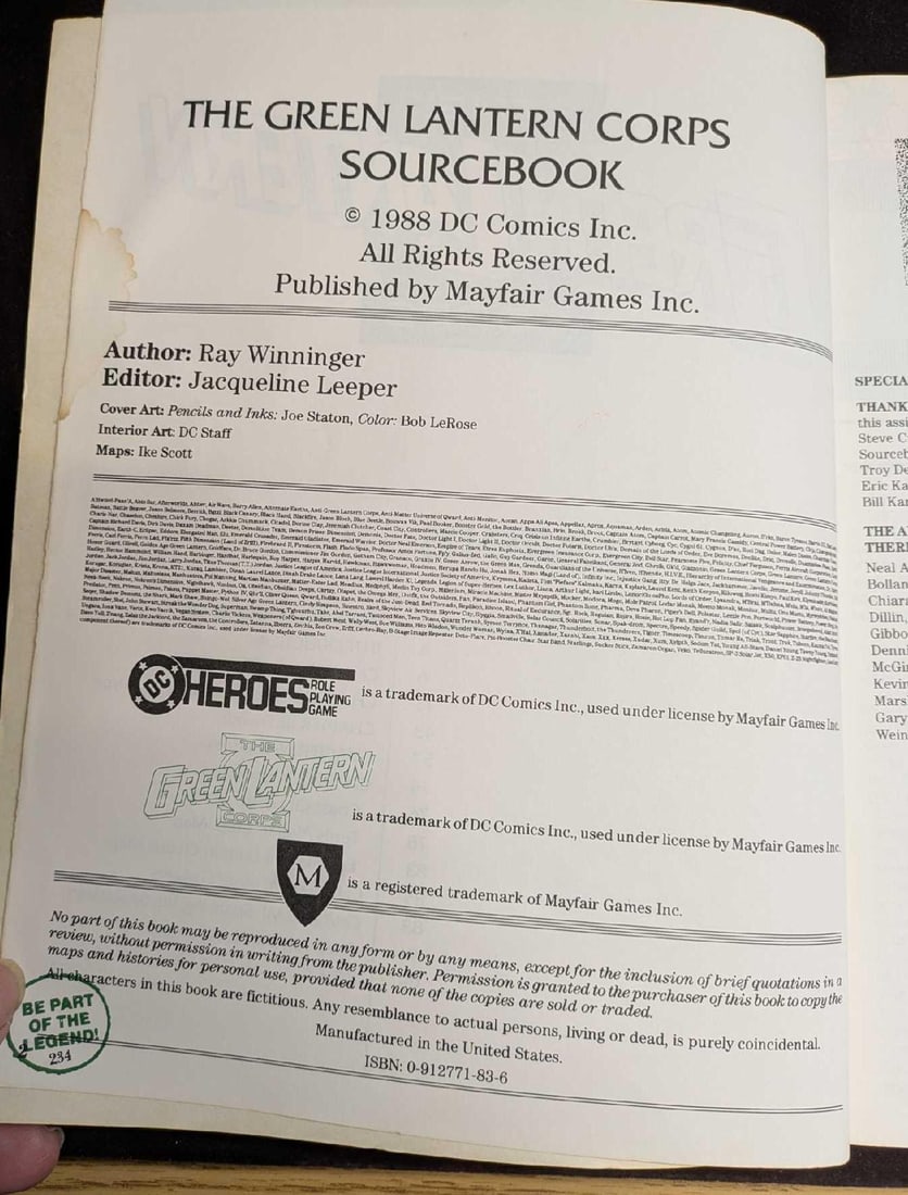 RPGS Shadowrun 3rd Edition And Green Lantern Roleplaying Reference - 6