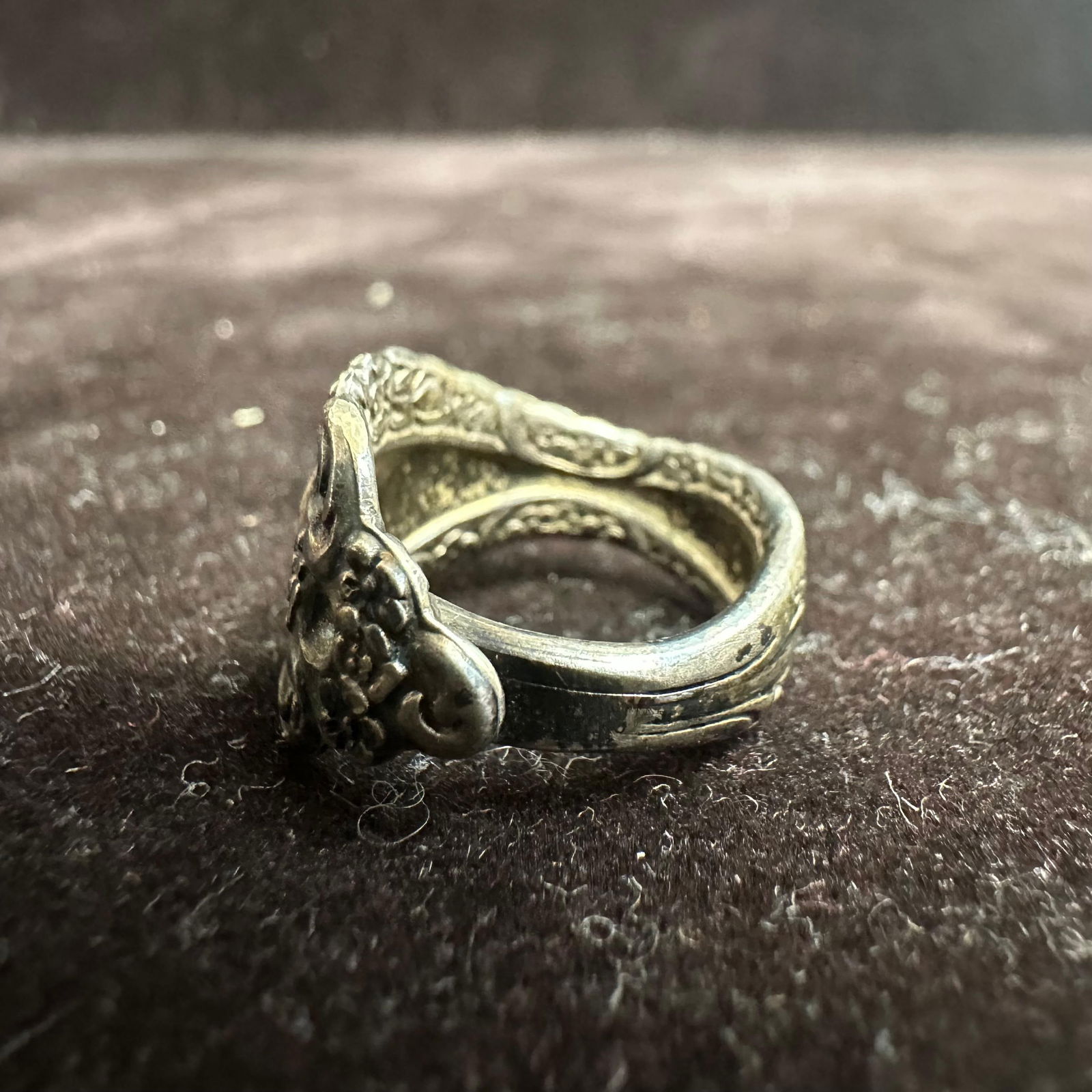 Bent Spoon Handle Hallmark LTD Silver Ring - 5