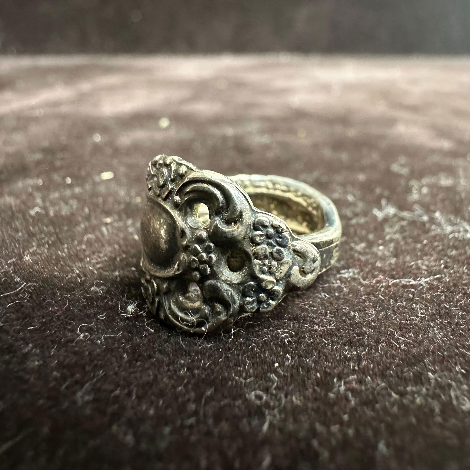 Bent Spoon Handle Hallmark LTD Silver Ring - 6