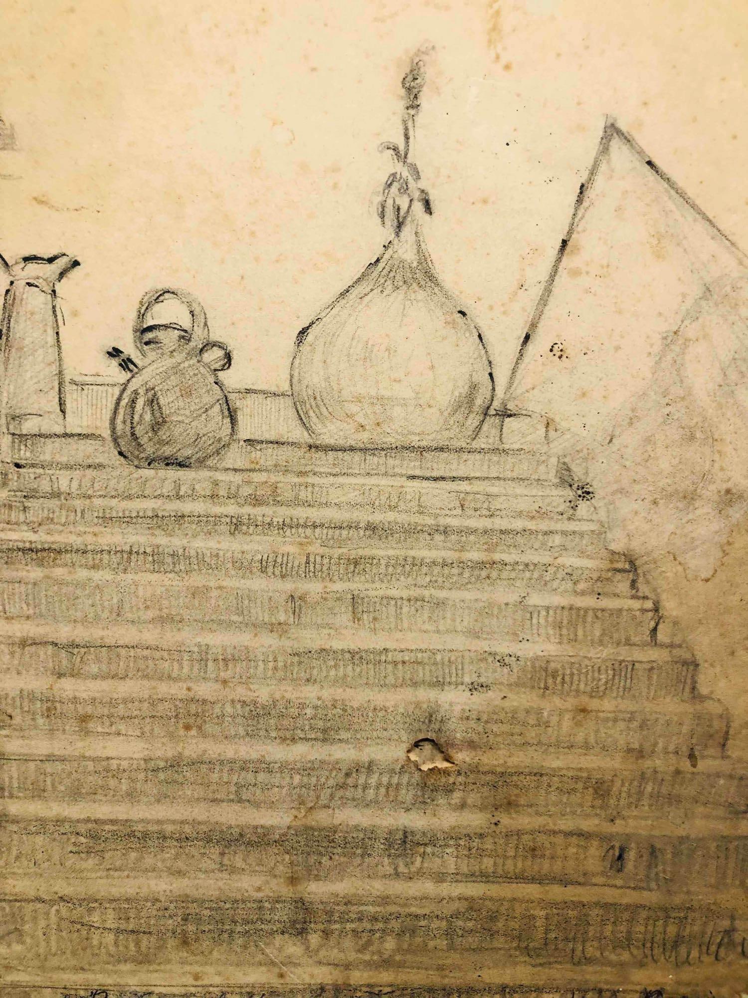 Signed Still Life Drawing - 3